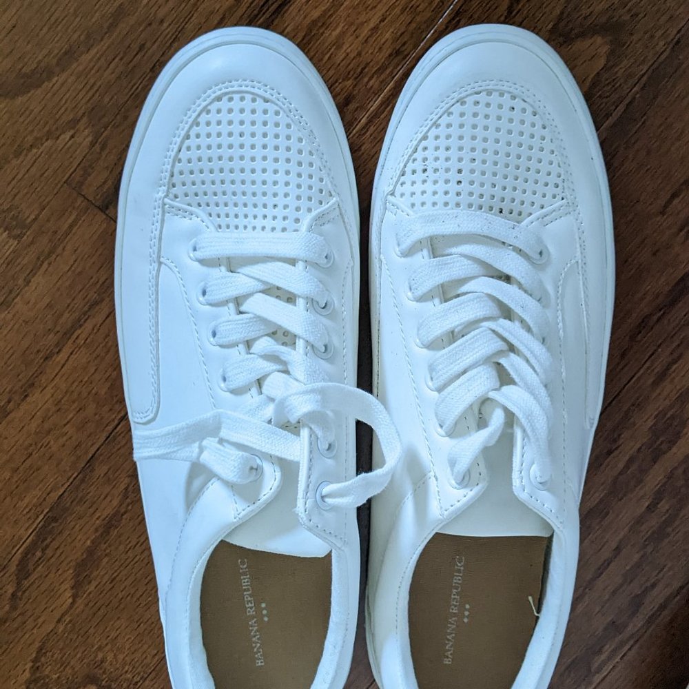 Chic white sneakers